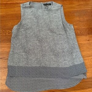 Rose & Olive Gray Boxy Sleeveless Tank Top